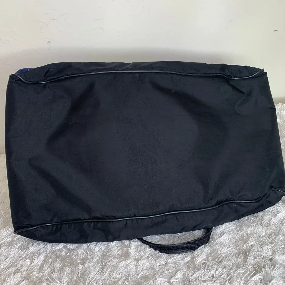 Y2K Vintage Nike Blue Black Colorblock Duffel Bag 22 x 11 x 12.5